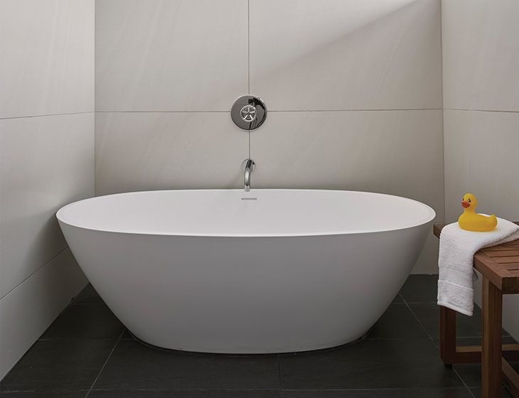 Alissa, a SculptureStone tub by MTI Baths
