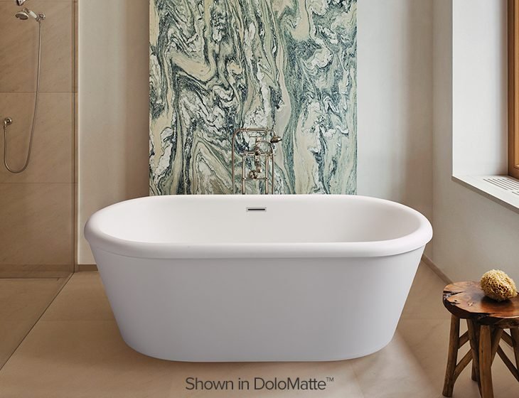 Noella, a tub in Acrylic or DoloMatte by MTI Baths