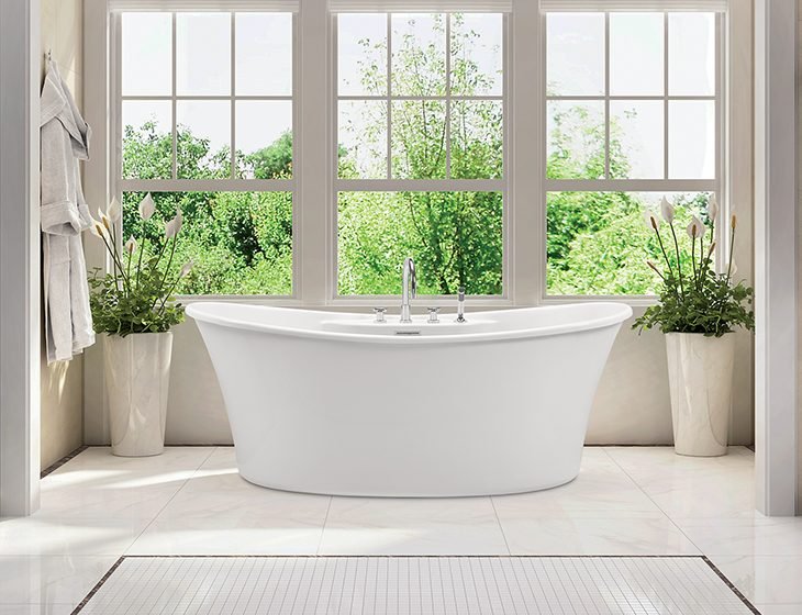 Loretta 3, a tub in Acrylic or DoloMatte by MTI Baths