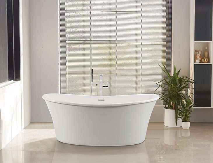 Loretta 4, a tub in Acrylic or DoloMatte by MTI Baths