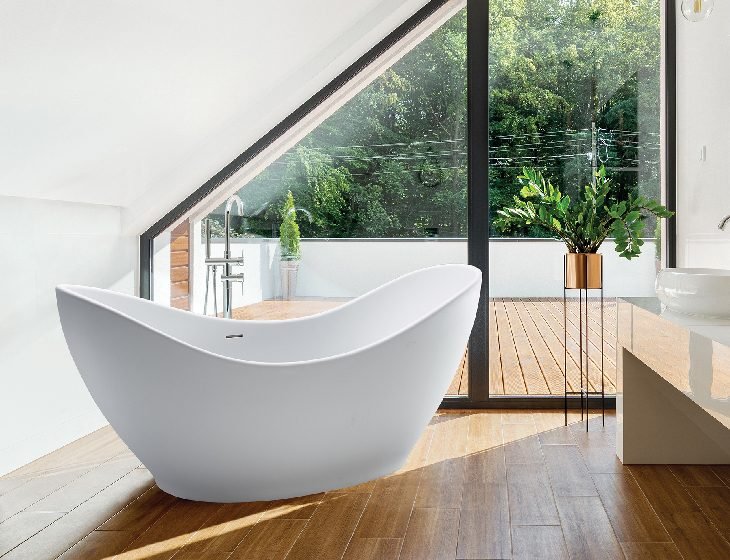 Juliet, a SculptureStone tub by MTI Baths