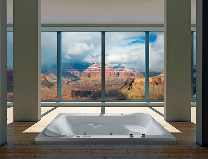 Siesta, a Acrylic tub by MTI Baths