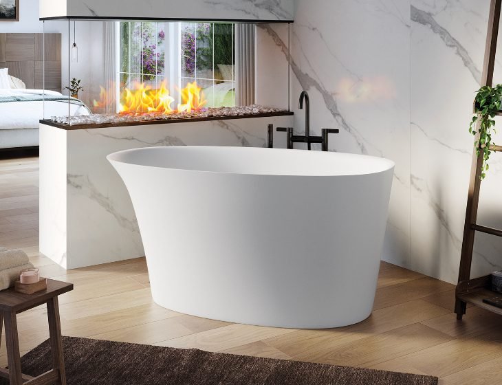 Elko, a Mineral tub by MTI Baths