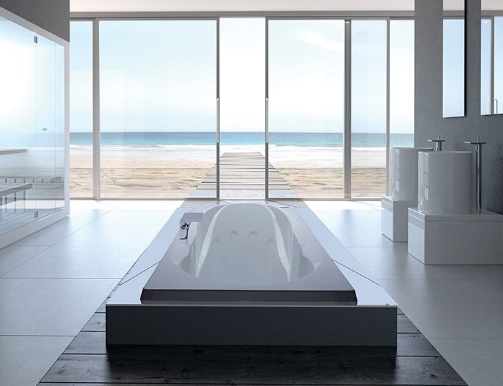 Reflection 2, a tub in Acrylic or DoloMatte by MTI Baths