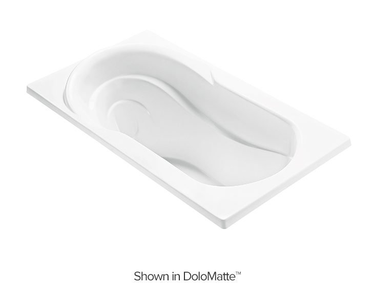 Reflection 4, a tub in Acrylic or DoloMatte by MTI Baths