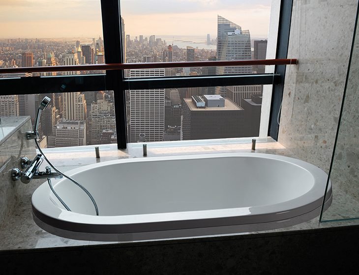 New Yorker 2, a tub in Acrylic or DoloMatte by MTI Baths