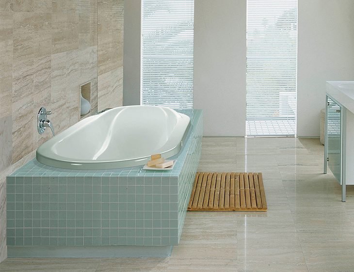 Solitude, a tub in Acrylic or DoloMatte by MTI Baths