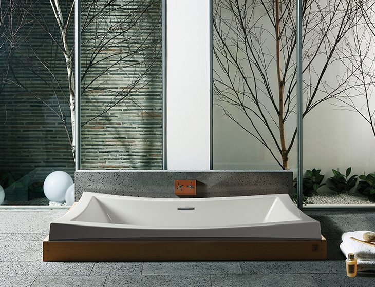 Sapelo, a tub in Acrylic or DoloMatte by MTI Baths