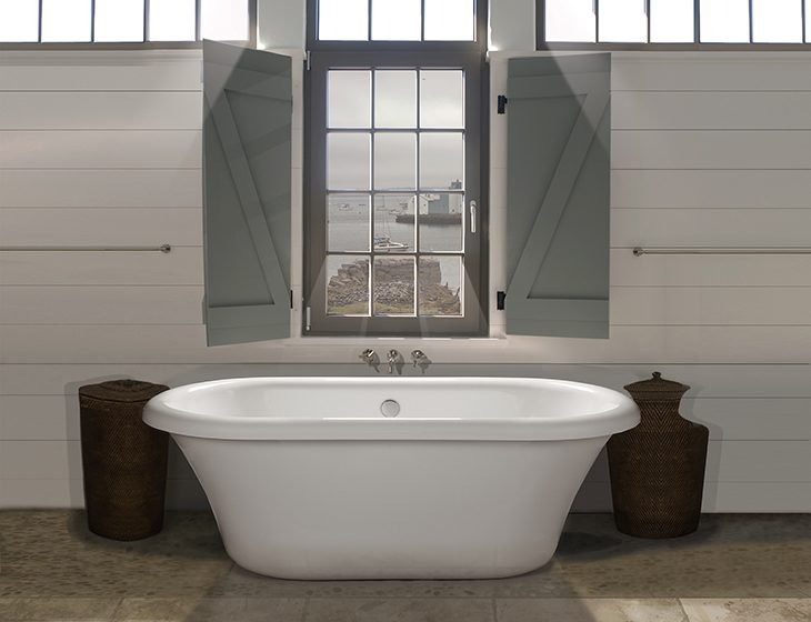 Melinda 4, a tub in Acrylic or DoloMatte by MTI Baths