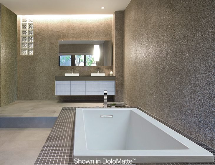 Andrea® 3, a tub in Acrylic or DoloMatte by MTI Baths