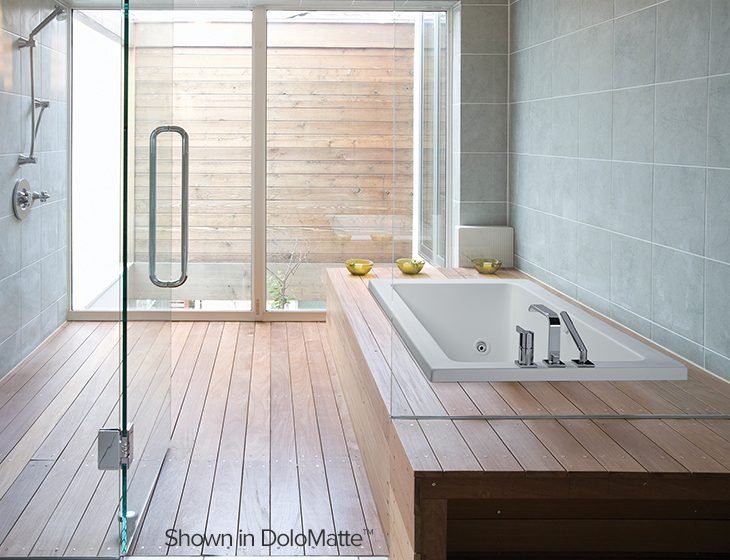 Andrea® 7, a tub in Acrylic or DoloMatte by MTI Baths