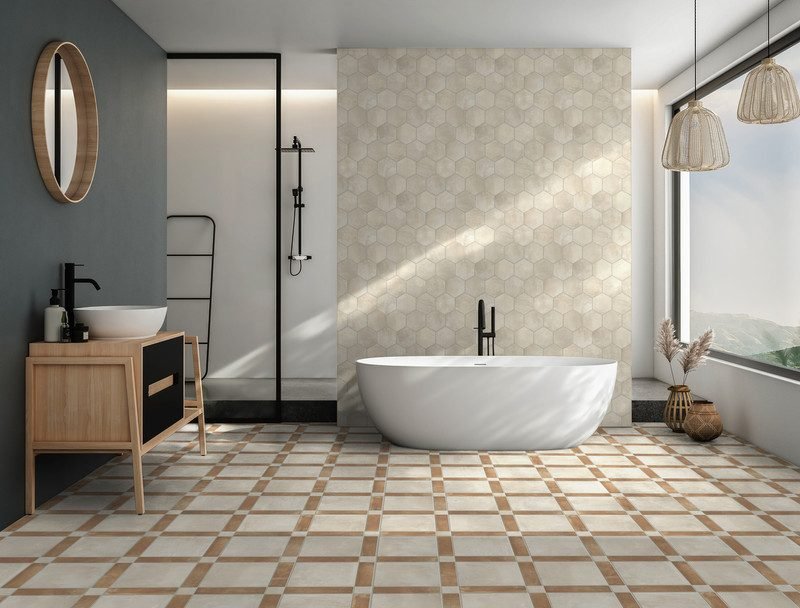 Cotto Fresco tile by Bosphorus, shown in the maker’s own photograph