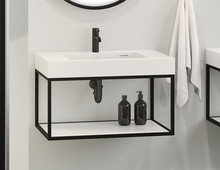 Stak Uno, Floating Countertop, a 39-3/8" vanity by Fleurco