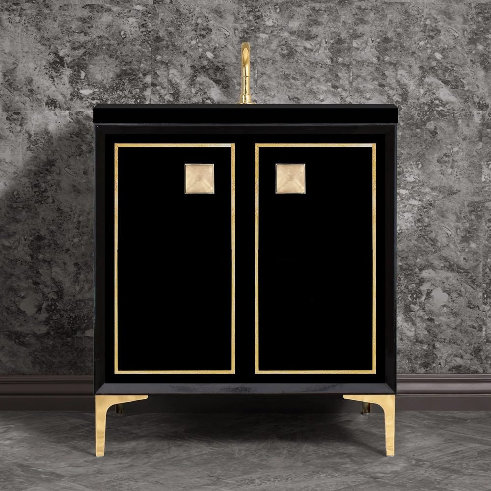 Linea, 3in Eglomise Glass, a 30" vanity by Linkasink