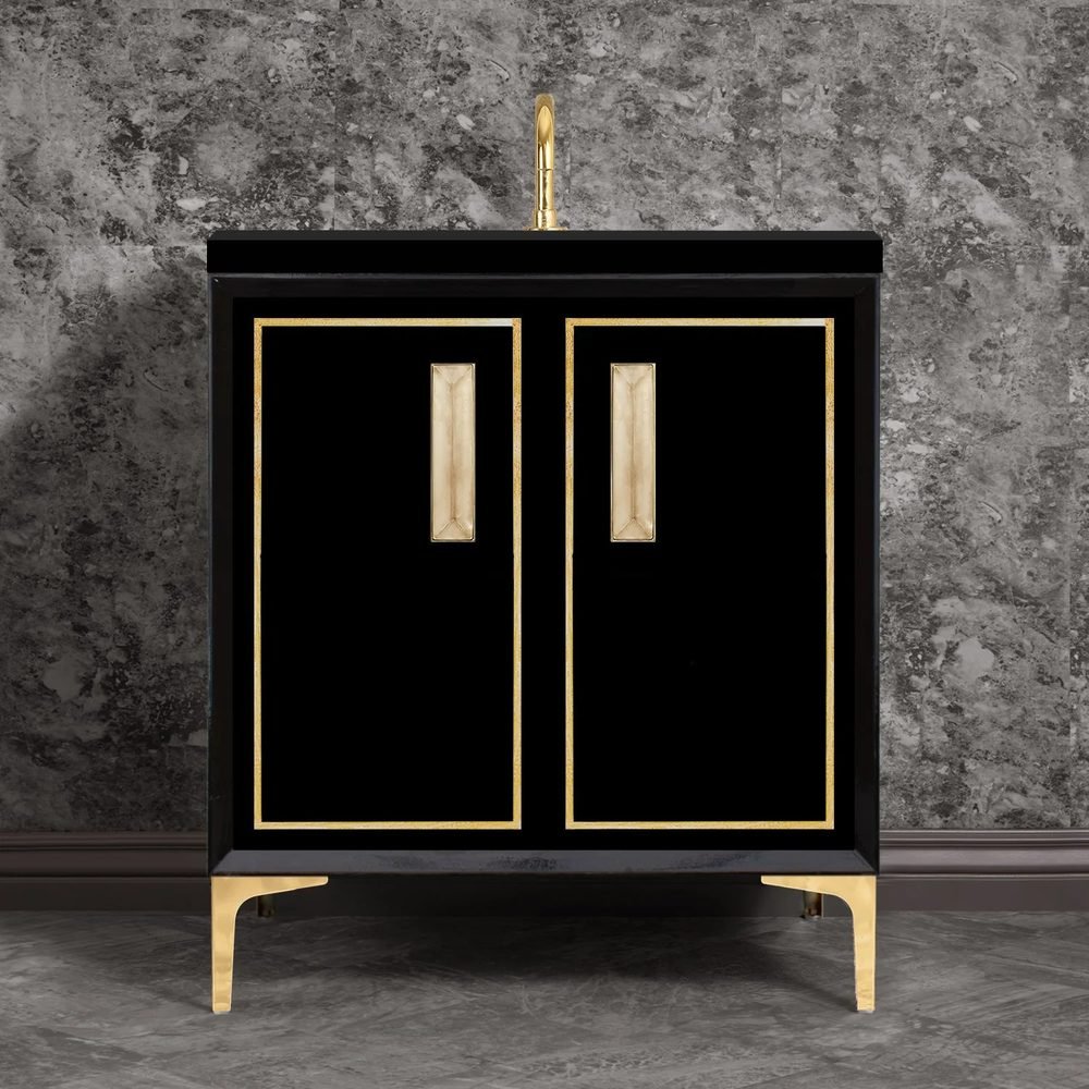 Linea, 8in Eglomise Glass, a 30" vanity by Linkasink