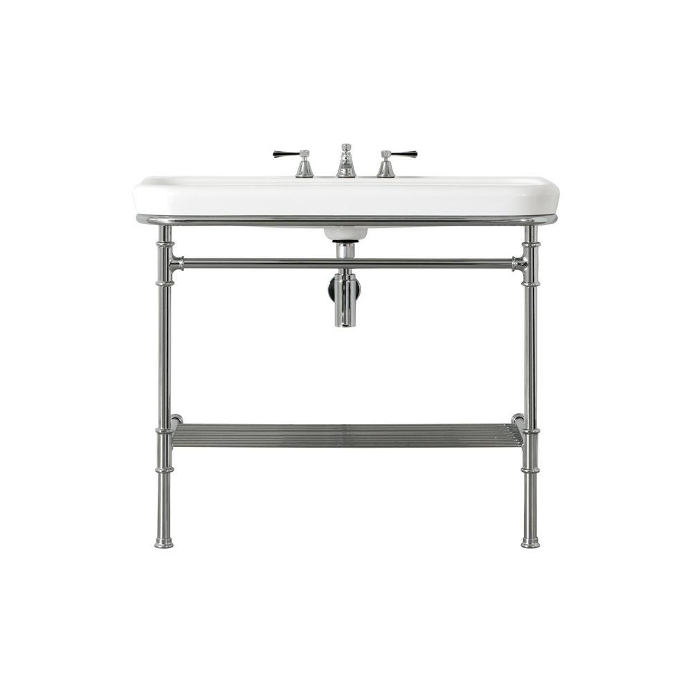 Metallo 100 Washstand (SKU MET-100-N-PC), a 19" vanity by Victoria + Albert