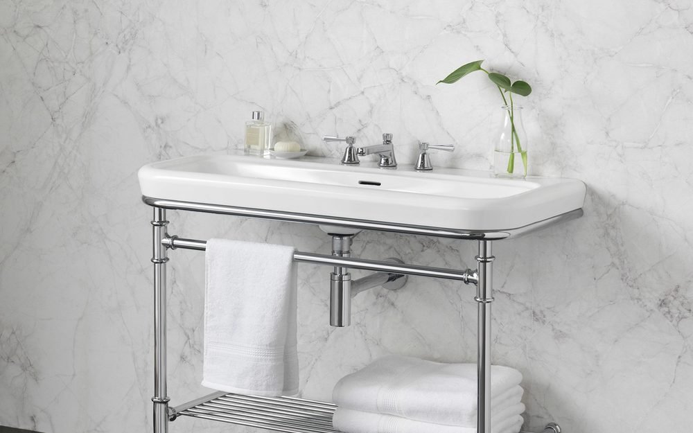 Metallo 100 Washstand (SKU MET-100-N-PC), a 19" vanity by Victoria + Albert