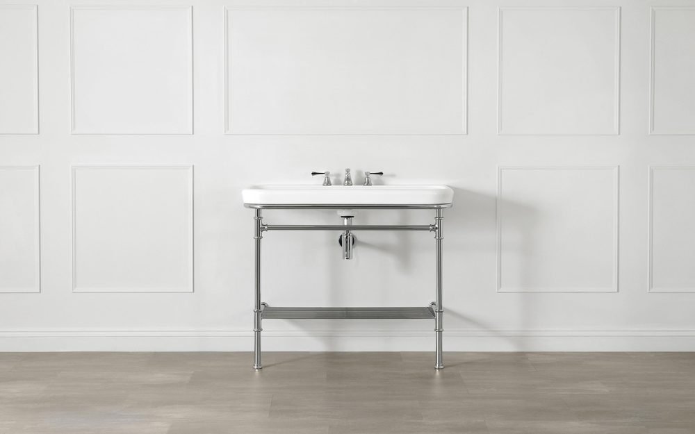 Metallo 100 Washstand (SKU MET-100-N-PC), a 19" vanity by Victoria + Albert