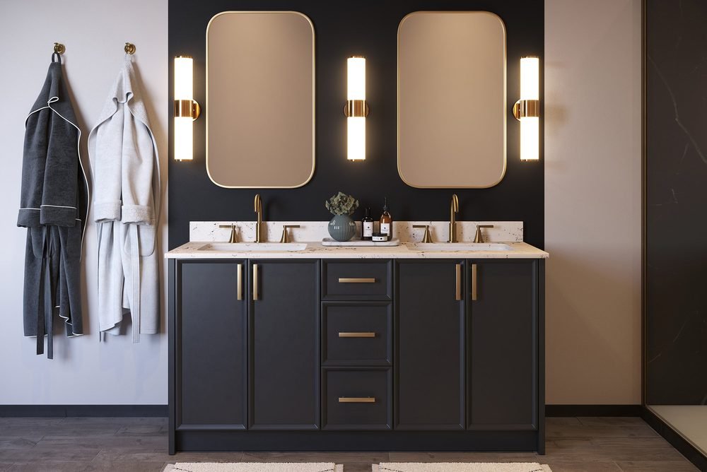 Horizon, Frameless Collection (Atelier), a 48" vanity by WoodPro