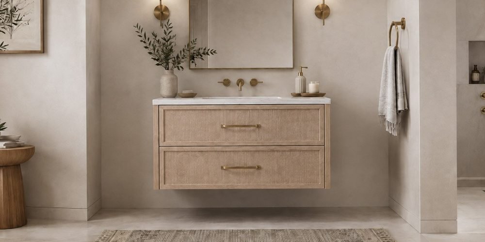 Ascend, Floating Collection (Atelier), a 36" vanity by WoodPro