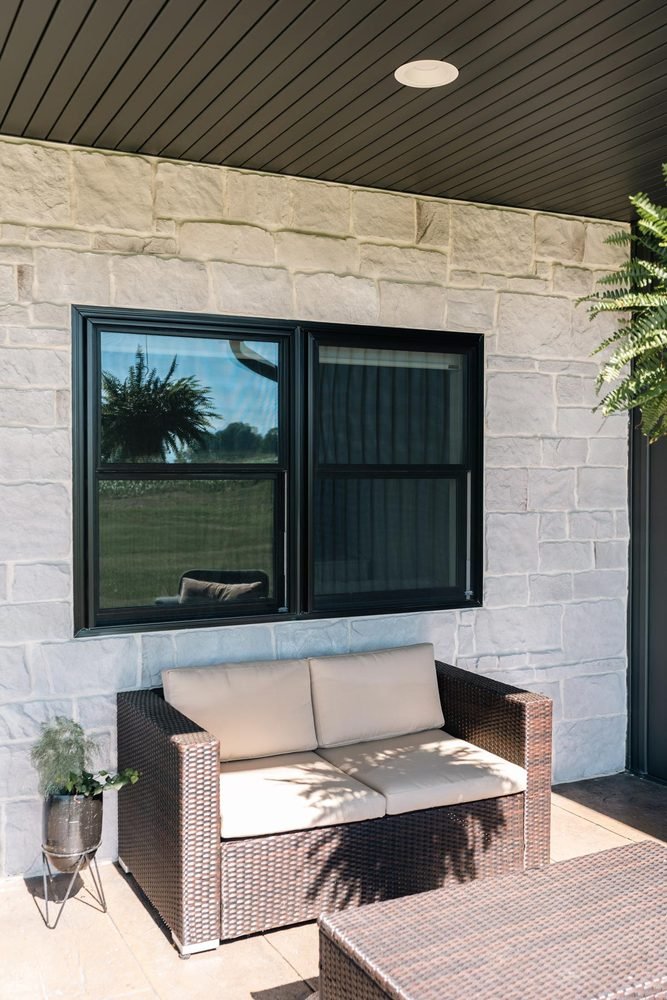 Endure Double Hung Coal Black, a vinyl window by ProVia