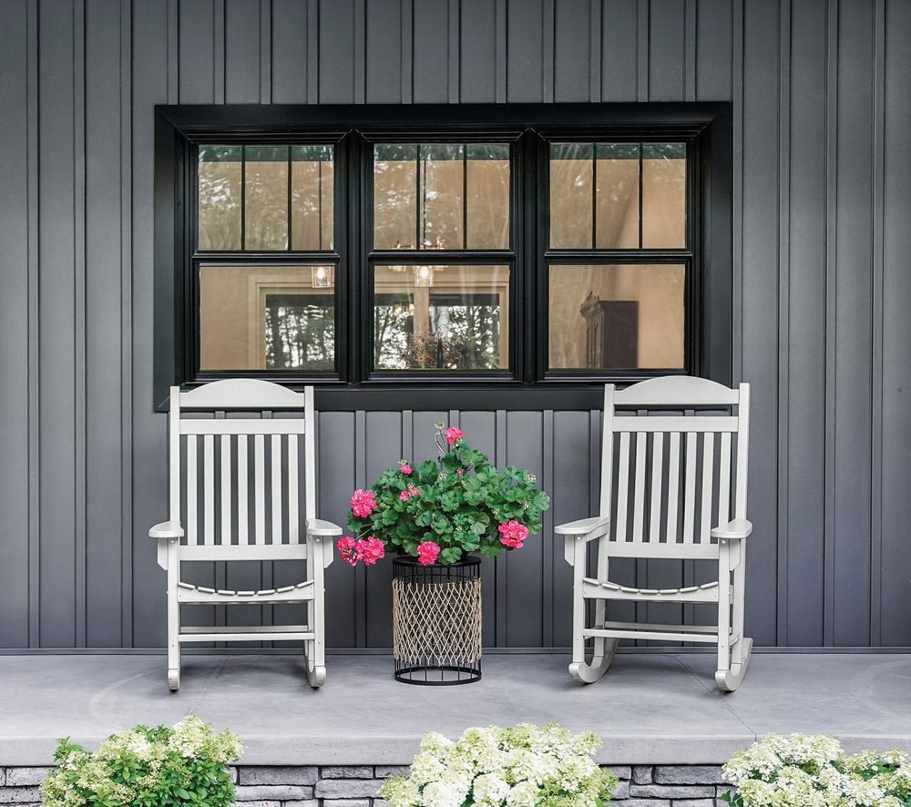 Endure DH Windows in Textured Matte Coal Black, a vinyl window by ProVia