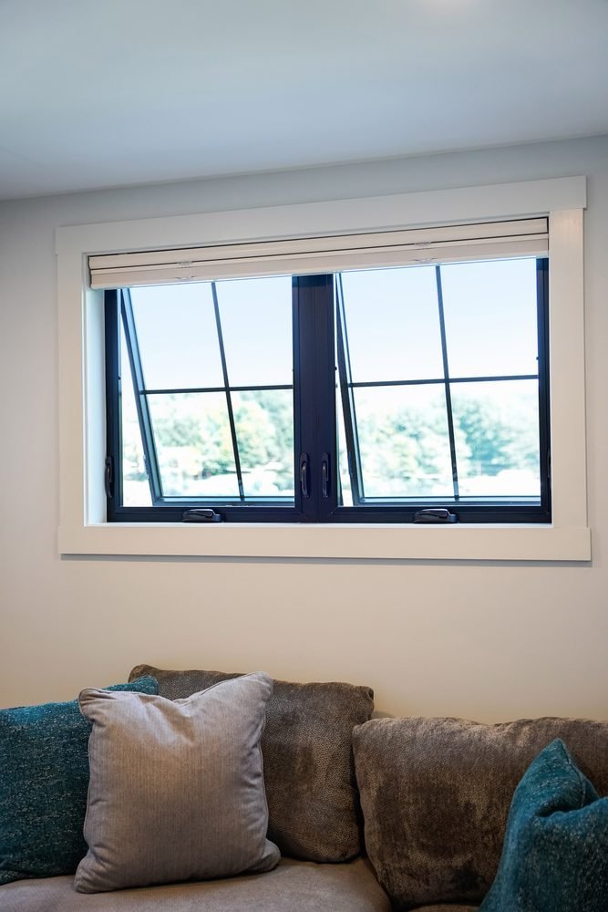 Endure Awning Windows in Textured Matte Coal Black, a vinyl window by ProVia