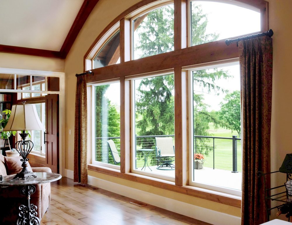 Aeris Picture Arch Shapes Cream, a wood window by ProVia