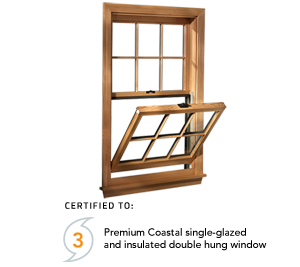Double Hung, Premium Coastal Series, a wood window by Weathershield